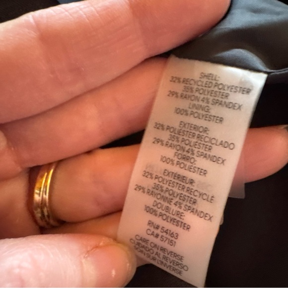 Calvin Klein women’s M charcoal color blazer career formal classic office core - Picture 4 of 7